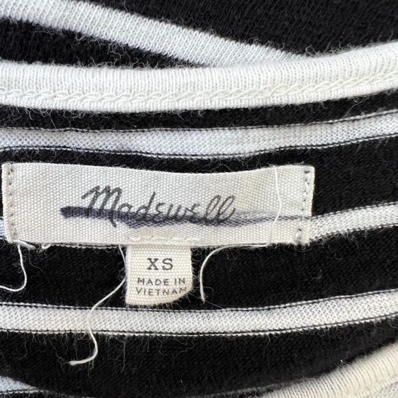 Madewell Forward Seam Striped Front‎ Tank Black & White Womens Size XS - Picture 7 of 7